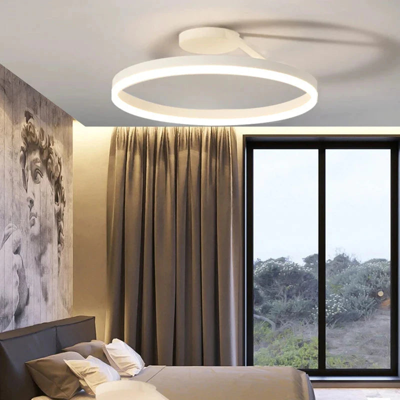Sleek Round Nordic Ceiling Light