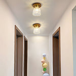 Square Iron Frame American Country Style Ceiling Light Fixture 1