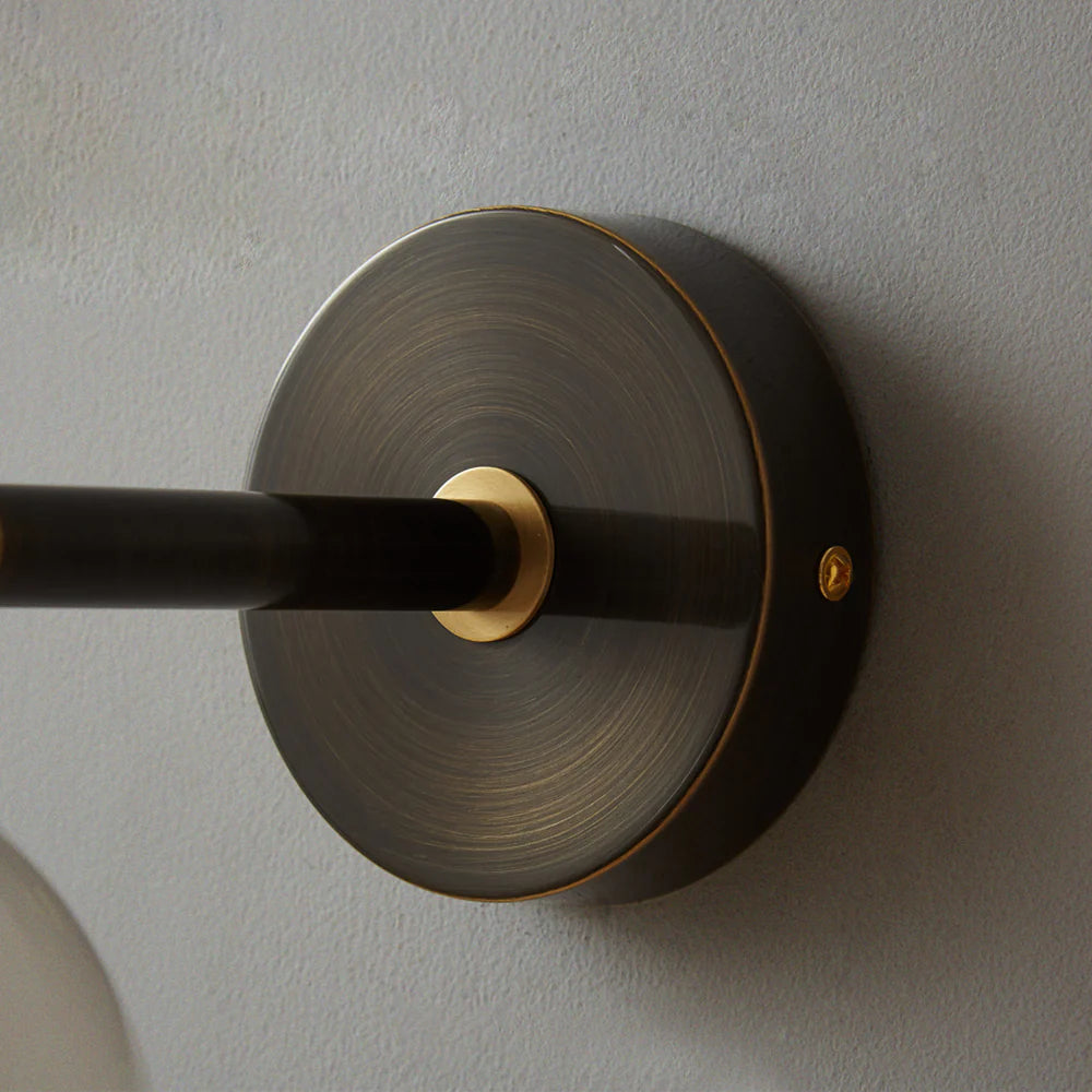 Elegant Copper Globe Wall Light