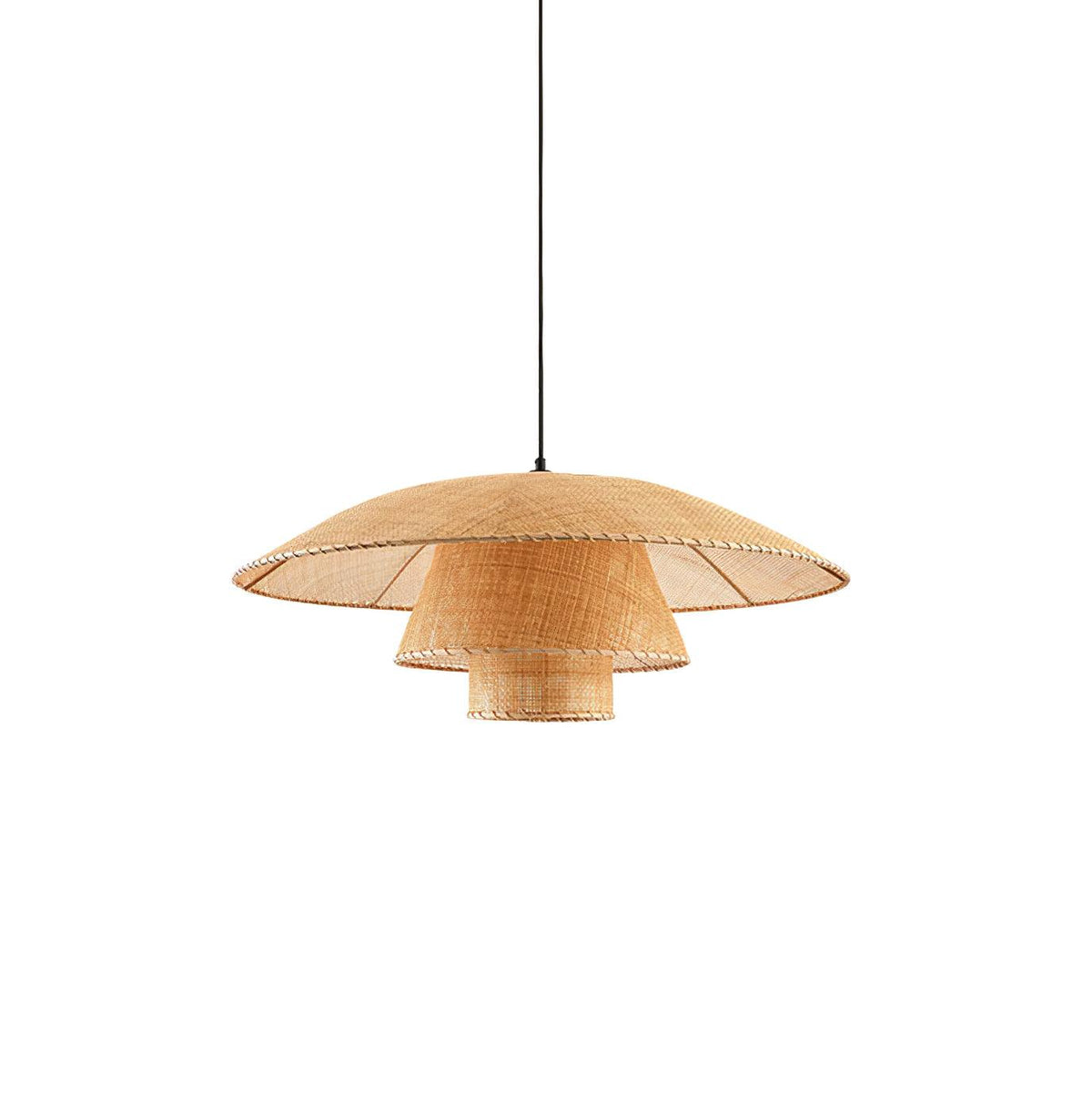 Boho Woven Sunhat Pendant Light