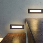 Recessed Step Light in Minimalist Aluminum for Architectural Outdoor Spaces