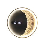 Moon Led Wall Light Wall Digital Clock Astronaut Decor 3 Color Wall Lamp