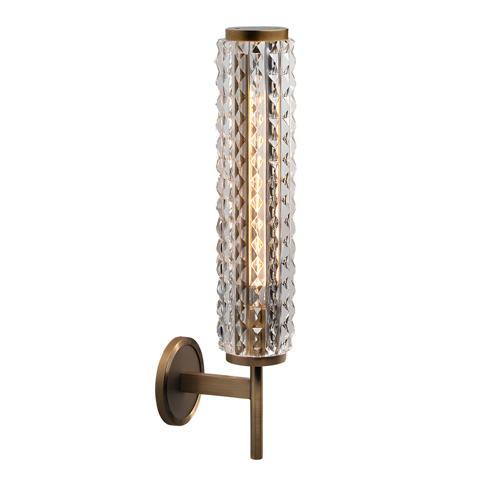 Creative Luxury Glass Copper American Style Bedroom Wall Lights Indoor
