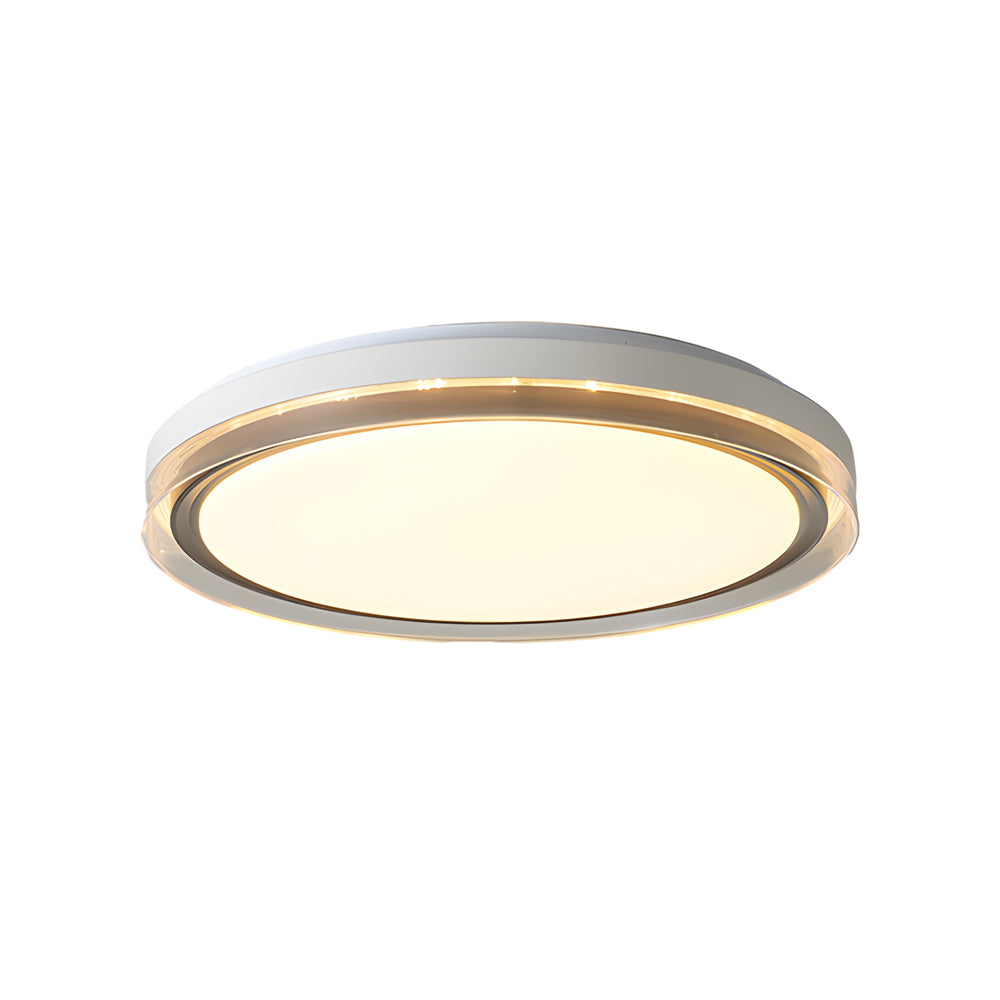 Round Acrylic Creative 3 Step Dimming Led White Modern Ceiling Light Fixture