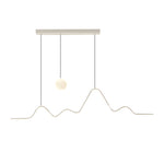 Long Strip Waves Mountain Moon 3 Step Dimming Modern Dining Room Light