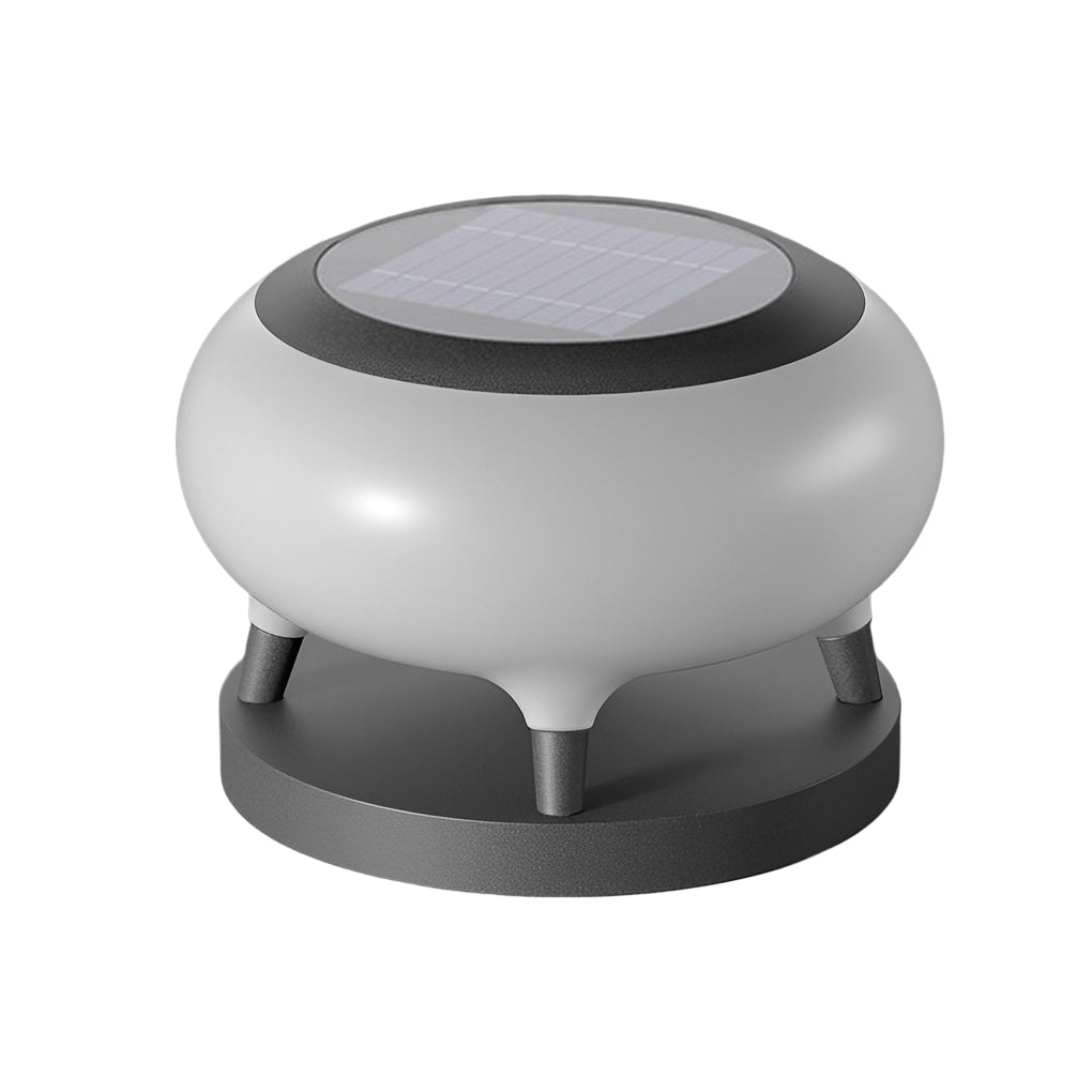 Round Drum Solar Fence Post Light Ha091125