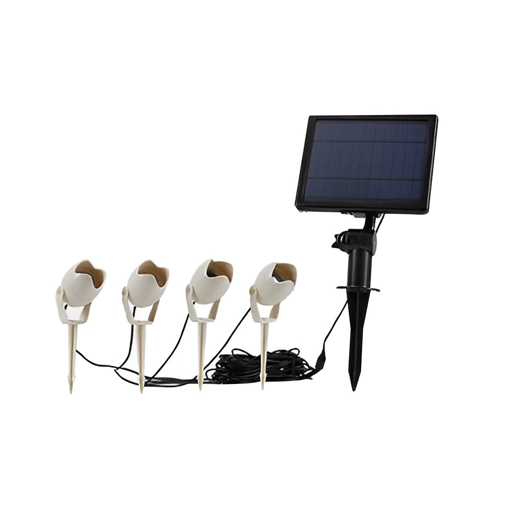 Eggshell Rgb Solar Outdoor Spotlight Ha085453