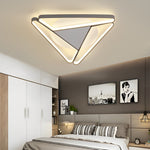 Modern Geometric LED Flush Mount Ceiling Light for Living Room and Bedroom