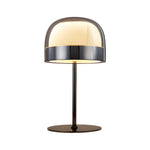 Dome Shape Glass Ambient Led Table Lamp In Chrome