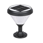 9 In H Waterproof Black Solar Led Pier Mount Light