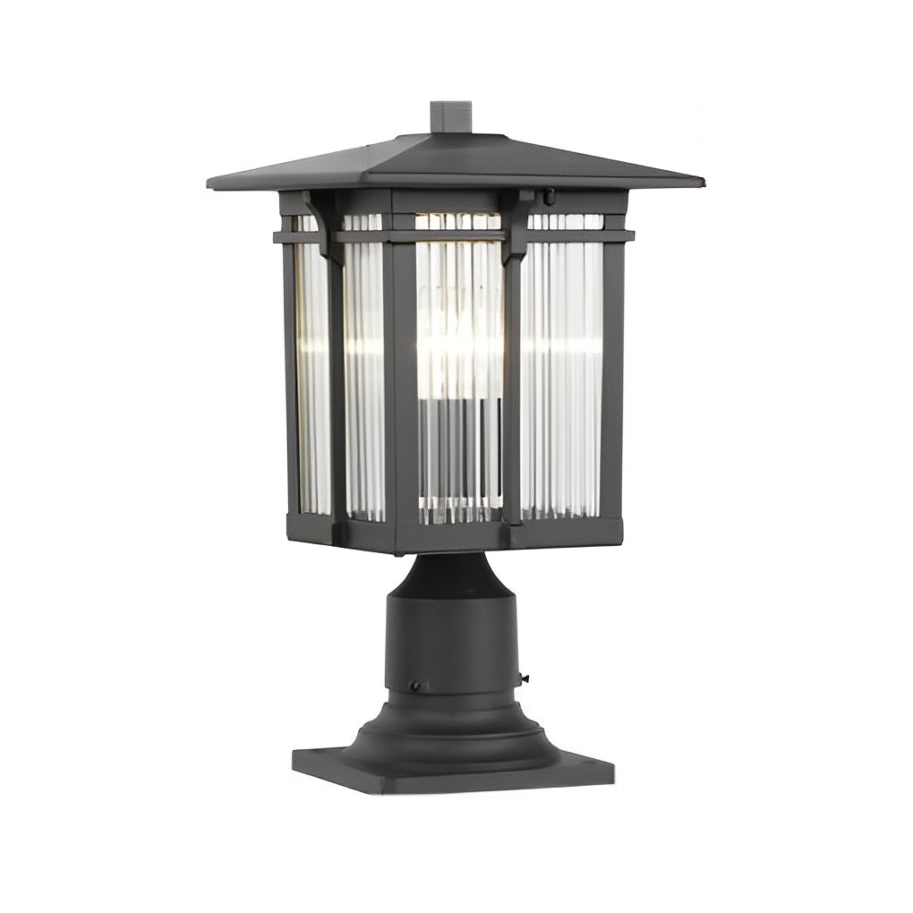 Glass Shade Outdoor Post Lights Ha081932