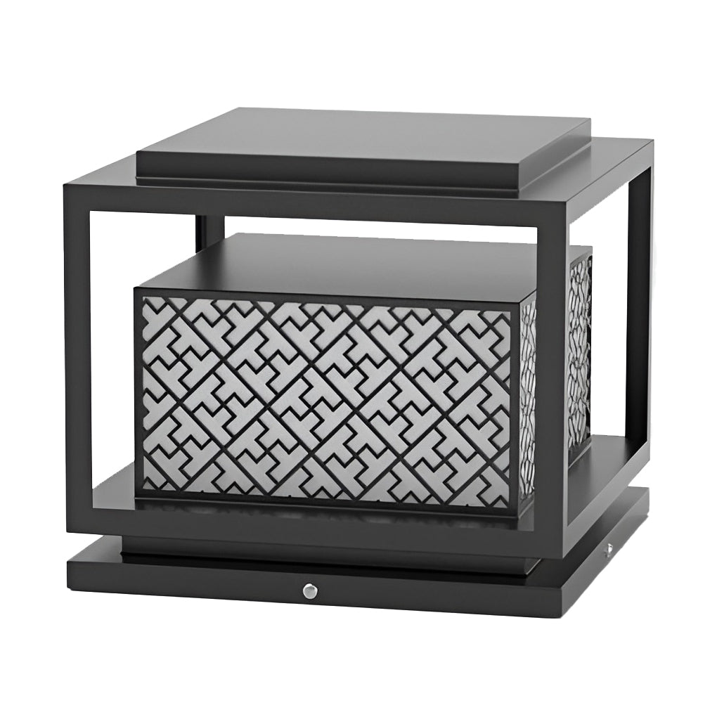 Square Waterproof Solar Outdoor Post Light