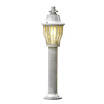 Industrial Aluminum Pathway Light with Caged Shade for Modern Landscapes