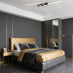 Modern Simple Black Aluminum Led Ceiling Light