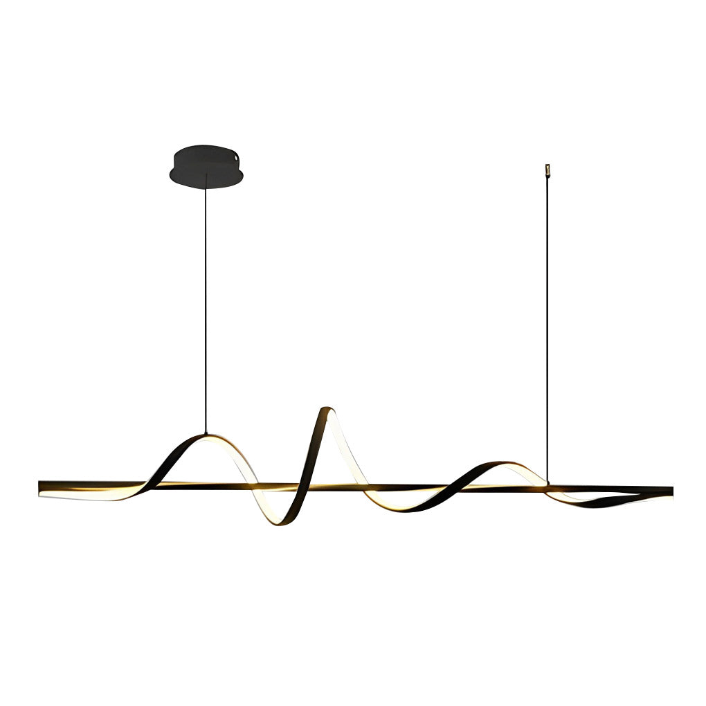 Aurelia 360° Rotating LED Chandelier — Nordic Modern Pendant Light for Dining and Living Spaces