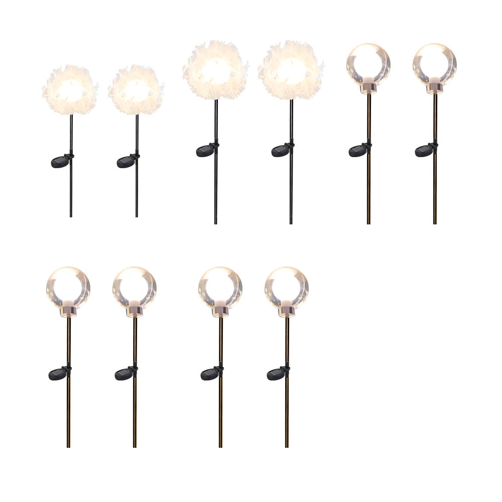 10Pcs Solar Dandelion Garden Lights Outdoor Pathway Light For Yard