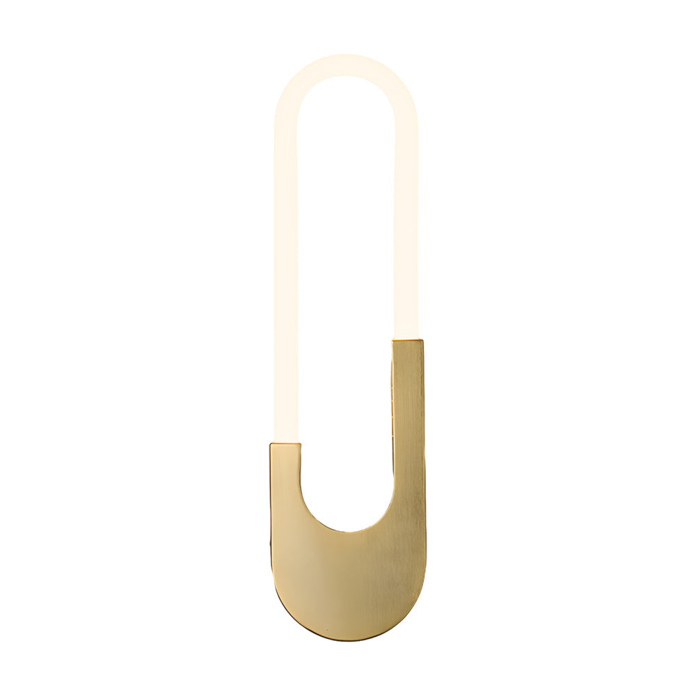 Modern Indoor Oval Led Wall Sconces 16 H Gold Black