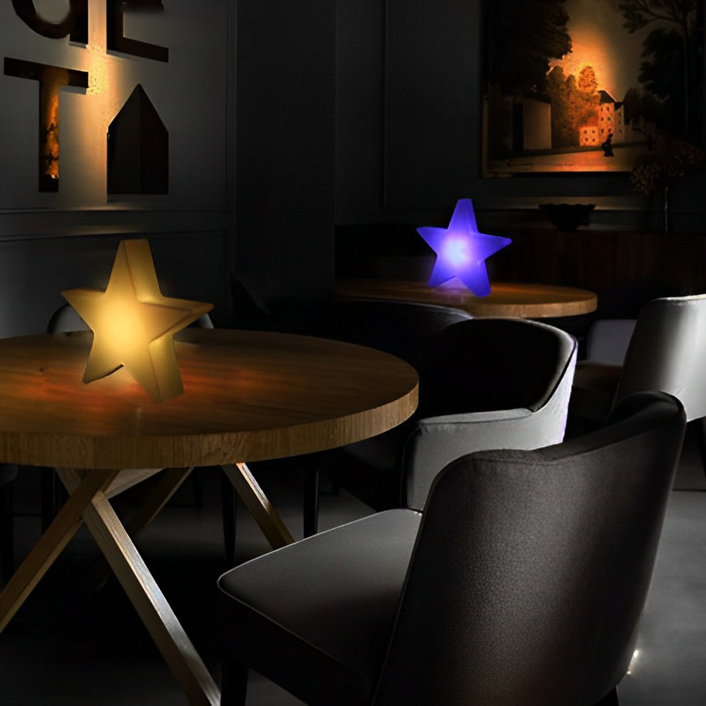 LED Star Ornament Lights – Modern Rechargeable Holiday Decor