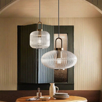 Modern Simple Clear Light Stripe Led Chandelier