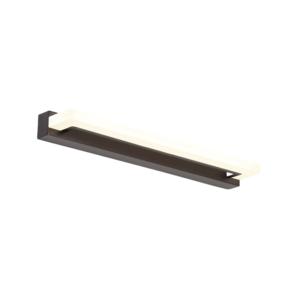Linear Led Black Bathroom Fixture Light Filter