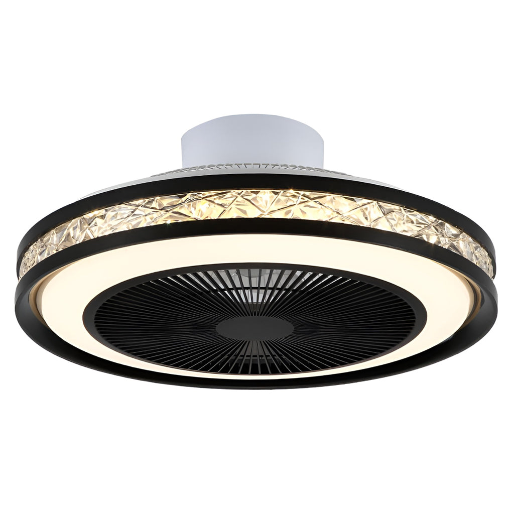 Nordic Minimalist Household Stepless Dimming Integrated Ceiling Fan Lamp