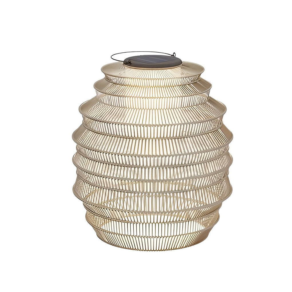 Handwoven Solar Outdoor Lanterns Ha091075