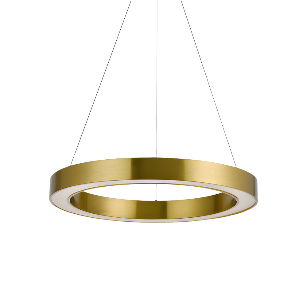 Gold Ring Pendant Light Modern Luxury Led Suspension