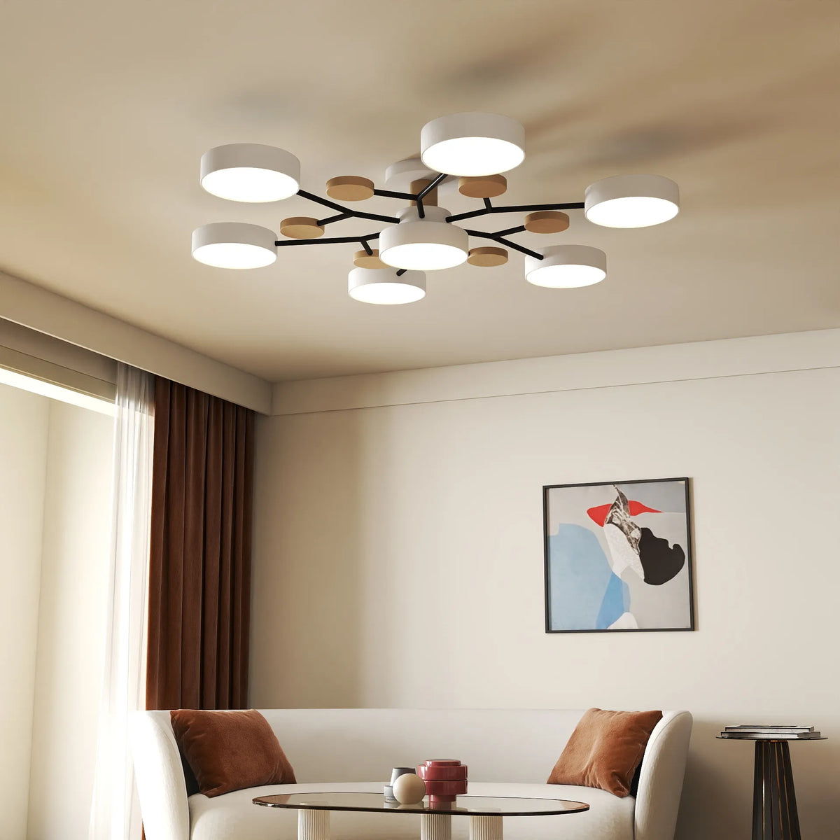 Nordic Modern Circular Acrylic Led Ceiling Light
