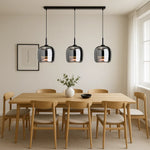 Modern Black Glass Pendant Light
