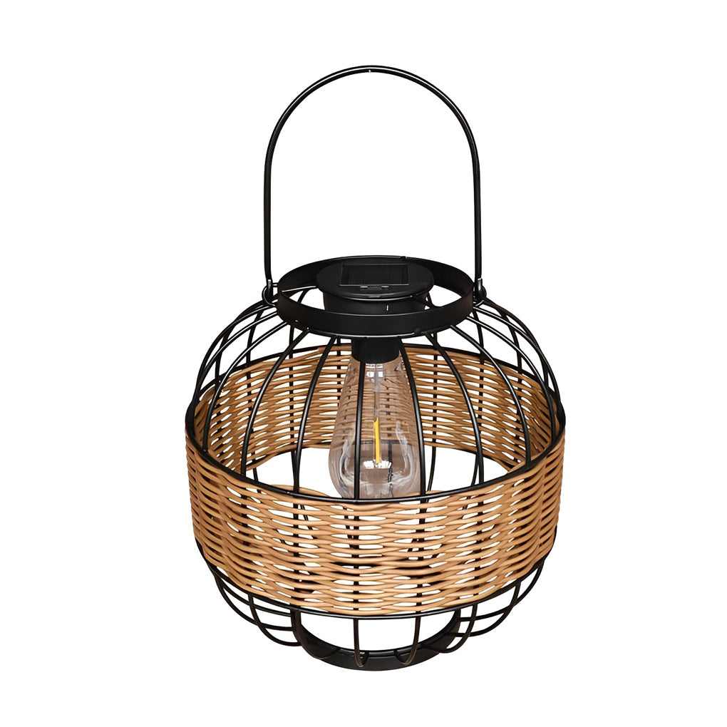 Cage Shape Outdoor Solar Lantern Ha082027