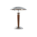 Chrome Mushroom Umbrella Table Lamp 3 Step Led Lights