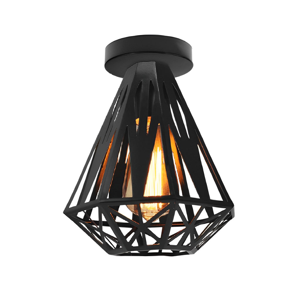 Retro Cage Led Ceiling Light Ha085021