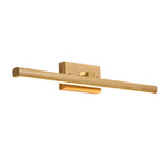 Rotatable Wood Bathroom Vanity Light Dimmable Led