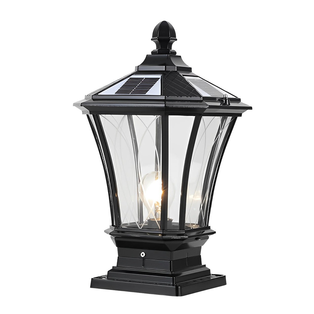 Vintage Retro Solar Fence Light Ha084360