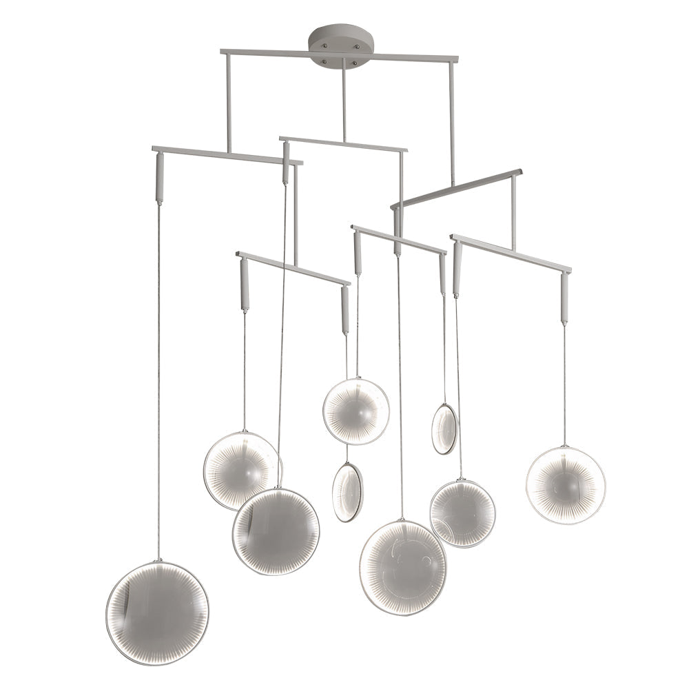 3 6 9 Light White Focus Led Chandelier