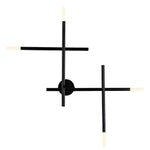 Modern LED Wall Sconce with Artistic Iron and Acrylic Design