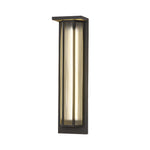 Black Rectangular Transparent Acrylic Led Outdoor Wall Lights