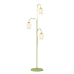 3 Light Green Flower Dimmable Arc Hanging Tuilp Floor Lamp