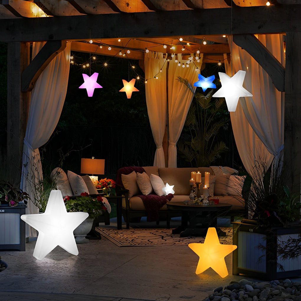 LED Star Ornament Lights – Modern Rechargeable Holiday Decor