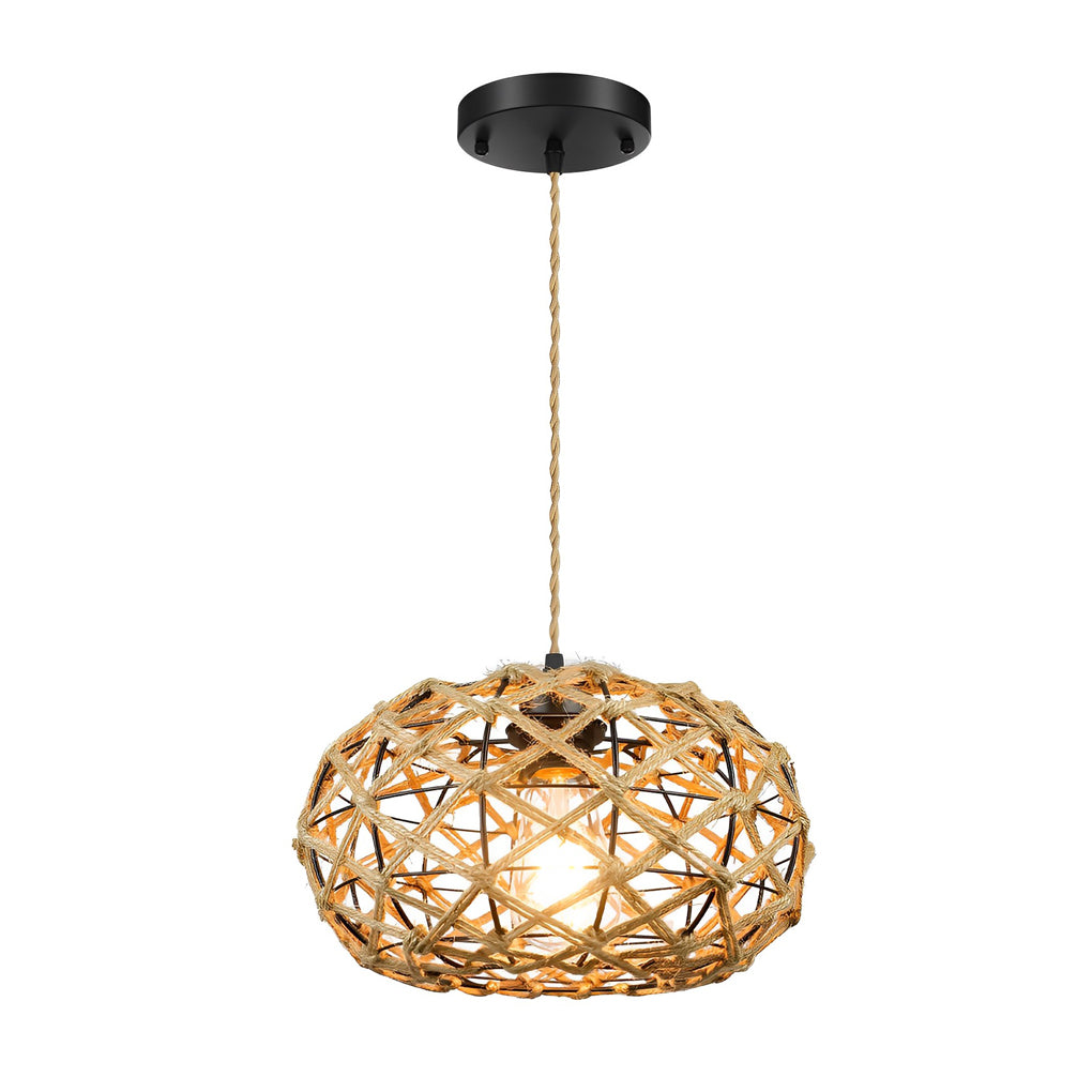 Hand Woven Ceiling Light Ha079956
