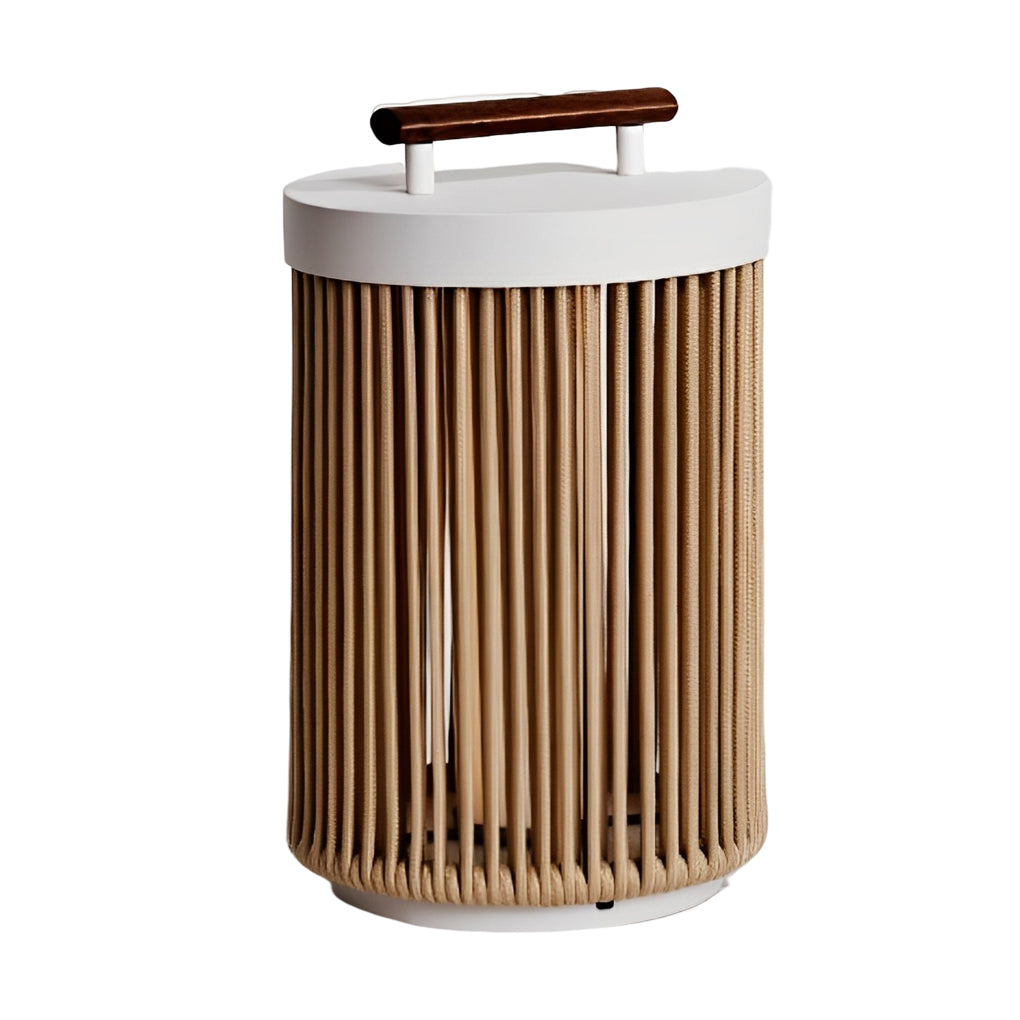 Handmade Rattan Solar Outdoor Lantern Ha090543