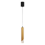 Hardware Slender Cylinder 3 Step Dimming Gold Modern Led Pendant Lights
