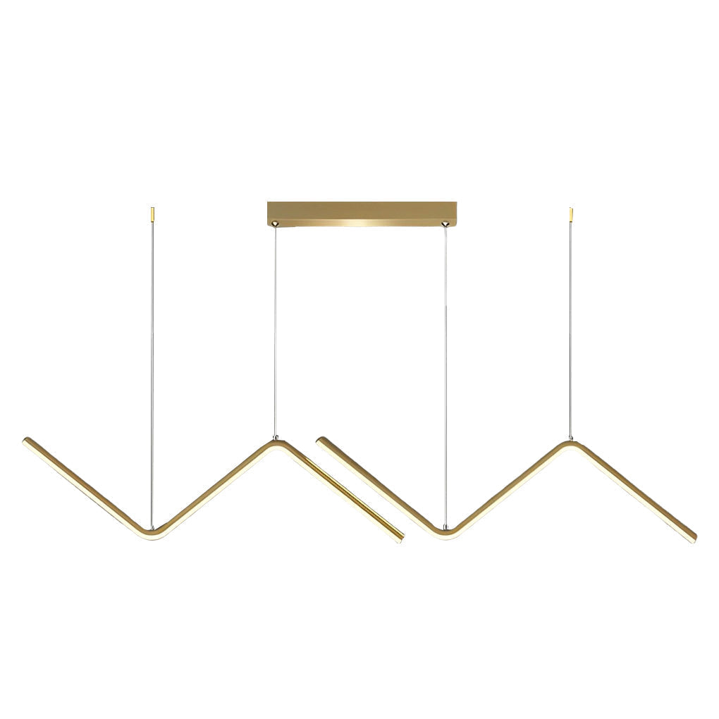 Wavy Linear Led Nordic Pendant Light Ha075738