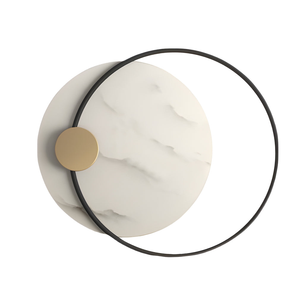 Dia 13 26 Round Marble Decorative Led Wall Sconces For Home