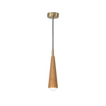 Wood Cone Led Pendant Light Li002660