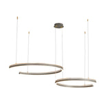Modern Circular 2 3 Light C Shape Suspension Ceiling Lamp
