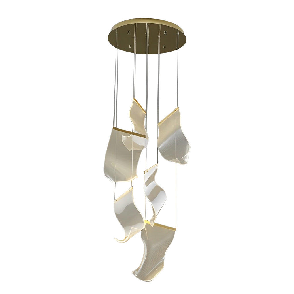 Irregular Curl Led Nordic Chandelier Ha084765
