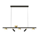 Long Strip Led Three Step Dimming Nordic Spotlight Dining Room Chandelier