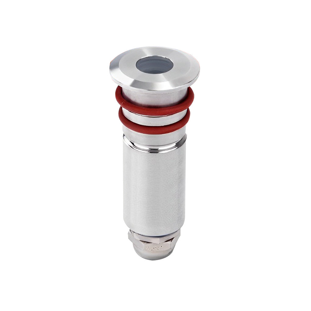 10Pcs Silver Polished Led In Ground Step Lights Dc12V Stainless Steel Modern Park Square Lighting