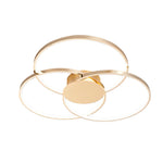 Aurelia Trio Ring LED Ceiling Light – Modern Nordic Semi Flush Mount